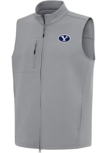 Antigua BYU Cougars Mens Grey Demand Sleeveless Jacket