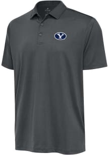 Antigua BYU Cougars Mens Grey Ellipse Short Sleeve Polo