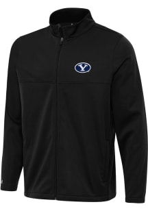 Antigua BYU Cougars Mens Black Links 2 Light Weight Jacket