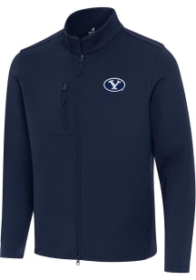Antigua BYU Cougars Mens Navy Blue Objection Light Weight Jacket