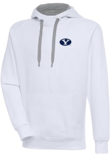 Antigua BYU Cougars Mens White Victory Long Sleeve Hoodie