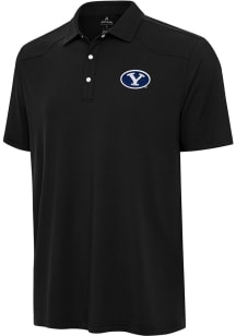 Antigua BYU Cougars Mens Black Western Short Sleeve Polo