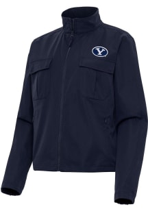 Antigua BYU Cougars Womens Navy Blue Even Par Light Weight Jacket