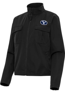 Antigua BYU Cougars Womens Black Even Par Light Weight Jacket