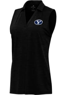 Antigua BYU Cougars Womens Black Layout Polo Shirt