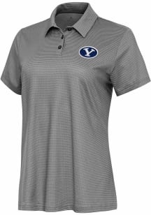 Antigua BYU Cougars Womens White Rings Short Sleeve Polo Shirt
