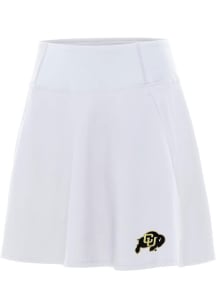Antigua Colorado Buffaloes Womens White Chip Skort Skirt