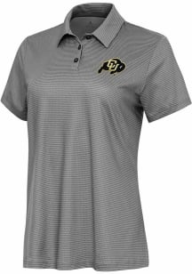 Antigua Colorado Buffaloes Womens White Rings Short Sleeve Polo Shirt