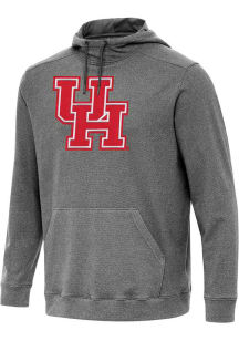 Antigua Houston Cougars Mens Black Full Front Cloud Long Sleeve Hoodie