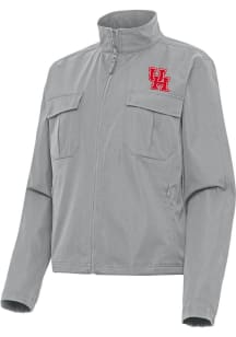 Antigua Houston Cougars Womens Grey Even Par Light Weight Jacket