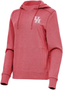 Antigua Houston Cougars Womens Red Justice Hooded Sweatshirt