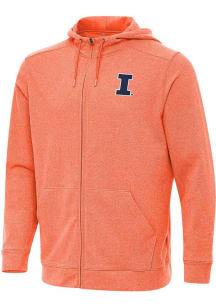 Antigua Illinois Fighting Illini Mens Orange Effortless Light Weight Jacket