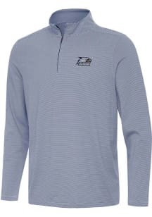 Antigua Georgia Southern Eagles Mens Navy Blue Twine Long Sleeve Qtr Zip Pullover