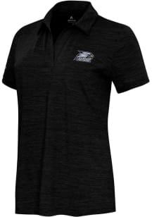 Antigua Georgia Southern Eagles Womens Black Layout Short Sleeve Polo Shirt