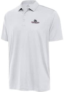 Antigua Gonzaga Bulldogs Mens White Ellipse Short Sleeve Polo
