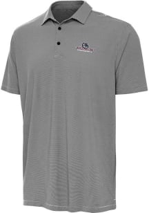 Antigua Gonzaga Bulldogs Mens Black Twine Short Sleeve Polo