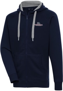 Antigua Gonzaga Bulldogs Mens Navy Blue Victory Long Sleeve Full Zip Jacket