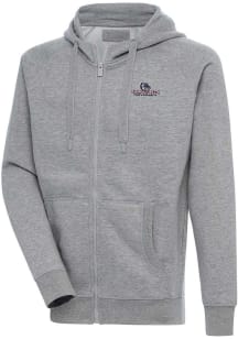 Antigua Gonzaga Bulldogs Mens Grey Victory Long Sleeve Full Zip Jacket