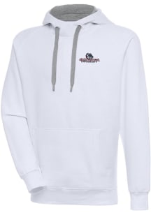 Antigua Gonzaga Bulldogs Mens White Victory Long Sleeve Hoodie