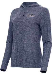 Antigua Gonzaga Bulldogs Womens Navy Blue Daybreak Qtr Zip