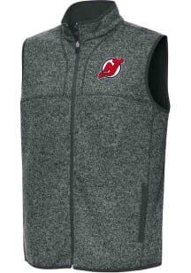 Antigua New Jersey Devils Mens Grey Fortune Sleeveless Jacket