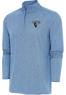 Antigua Maine Black Bears Mens Blue Hunk Long Sleeve Qtr Zip Pullover