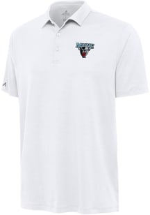 Antigua Maine Black Bears Mens White Reprocess Recycled Short Sleeve Polo