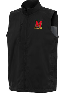 Antigua Maryland Terrapins Mens Black Brisk Sleeveless Jacket