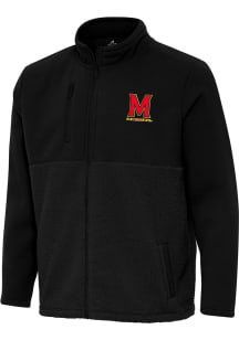 Antigua Maryland Terrapins Mens Black Daily Fused Medium Weight Jacket