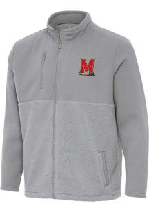 Antigua Maryland Terrapins Mens Grey Daily Fused Medium Weight Jacket