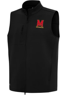 Antigua Maryland Terrapins Mens Black Demand Sleeveless Jacket