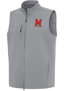 Antigua Maryland Terrapins Mens Grey Demand Sleeveless Jacket