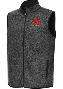 Antigua Maryland Terrapins Mens Black Fortune Sleeveless Jacket