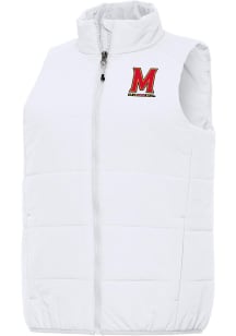 Antigua Maryland Terrapins Womens White Experience Vest
