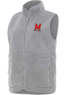 Antigua Maryland Terrapins Womens Grey Nostalgic Vest