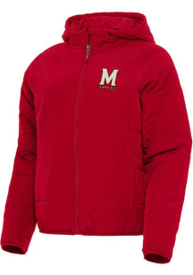 Antigua Maryland Terrapins Womens Red Universe Filled Jacket