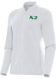 Antigua North Dakota Fighting Hawks Womens White Continual Light Weight Jacket