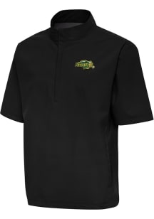 Antigua North Dakota State Bison Mens Black Brisk Short Sleeve Jacket