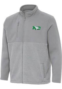 Antigua North Dakota Fighting Hawks Mens Grey Daily Fused Medium Weight Jacket
