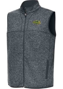 Antigua North Dakota State Bison Mens Grey Fortune Sleeveless Jacket