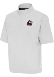 Antigua Northern Illinois Huskies Mens Grey Brisk Short Sleeve Jacket