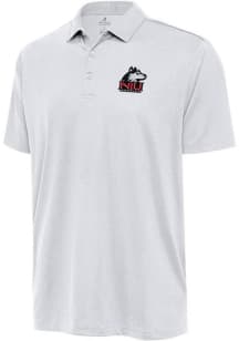 Antigua Northern Illinois Huskies Mens White Ellipse Short Sleeve Polo