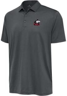Antigua Northern Illinois Huskies Mens Grey Ellipse Short Sleeve Polo