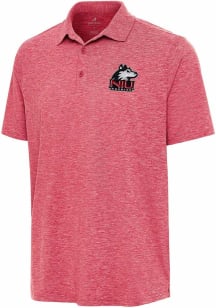 Antigua Northern Illinois Huskies Mens Red Par 3 Short Sleeve Polo