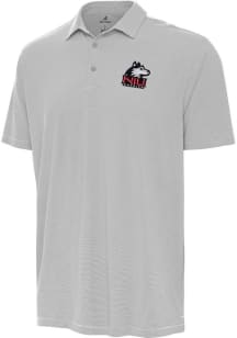 Antigua Northern Illinois Huskies Mens Grey Twine Short Sleeve Polo