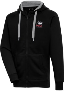 Antigua Northern Illinois Huskies Mens Black Victory Long Sleeve Full Zip Jacket