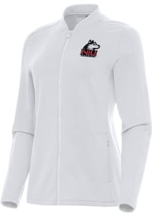 Antigua Northern Illinois Huskies Womens White Continual Light Weight Jacket
