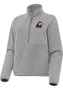 Antigua Northern Illinois Huskies Womens Grey Figure Qtr Zip