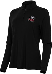 Antigua Northern Illinois Huskies Womens Black Intent Qtr Zip