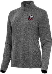 Antigua Northern Illinois Huskies Womens Black Mentor Qtr Zip Pullover